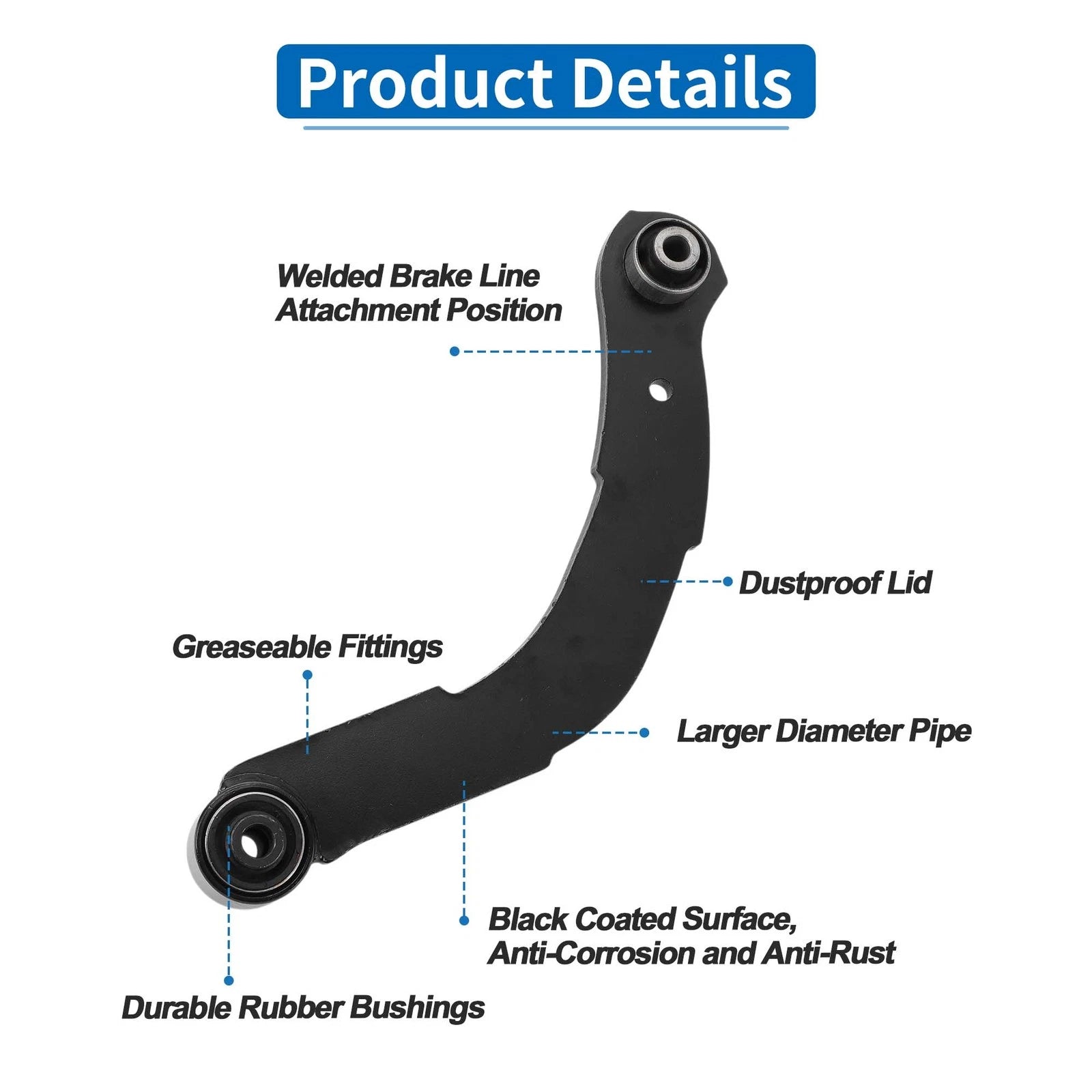 2 Pcs Front Upper Control Arms with Ball Joints for Dodge Durango (2016–2022)
