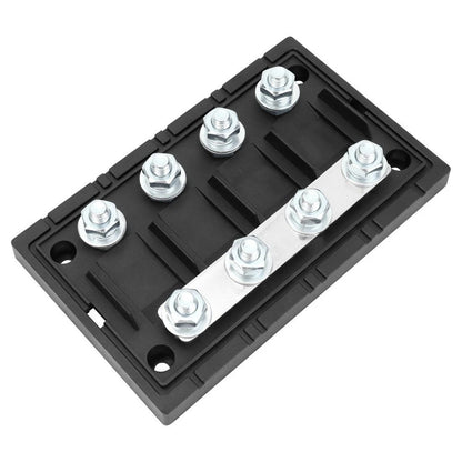 4 Position 50A Fuse Block with Clear Cover for Vehicle Use