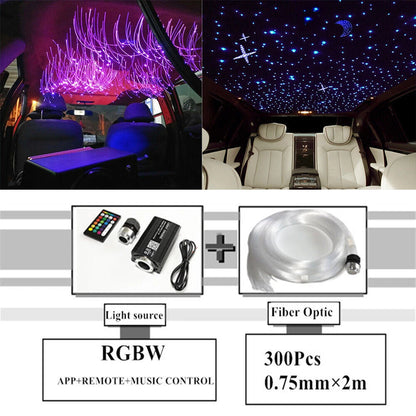 12W LED Fiber Optic Lights for Car Roof Sky Ceiling (Bluetooth APP Control)