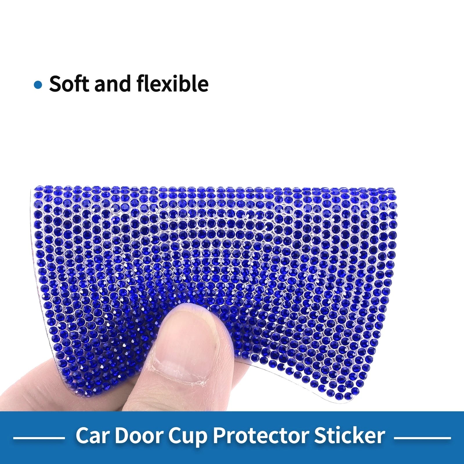 Door Handle Scratch Protector for Universal Use (8x10cm, Blue)