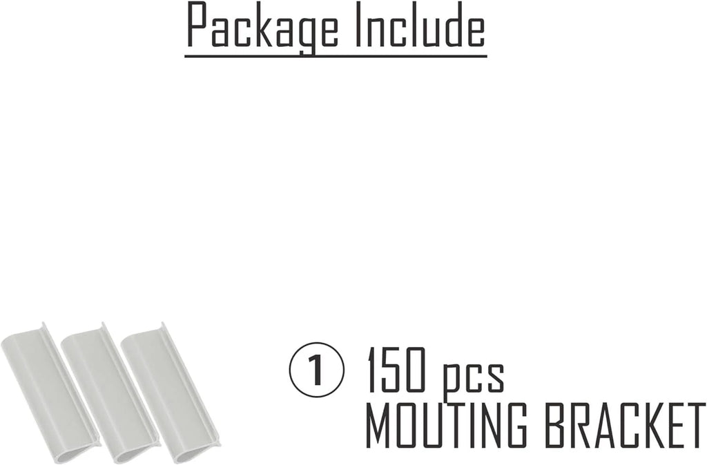 Mounting Bracket for Chain Link Fence (White)