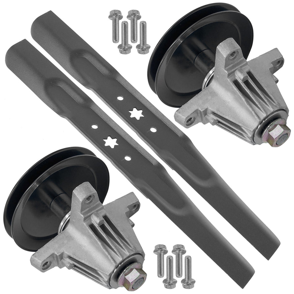 Spindle with Pulley Blade Kit for MTD Cub Cadet XT2 LX42 (2018–2022)