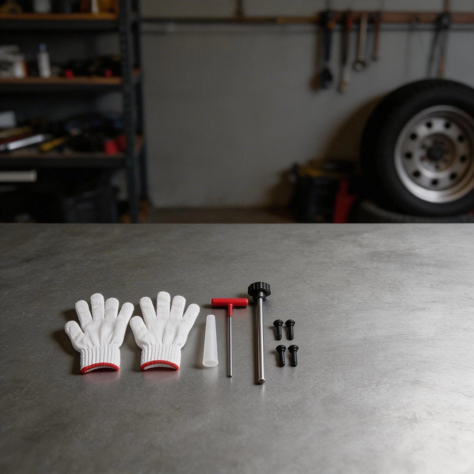 7 Piece Toolkit for Quick Tire Repairs