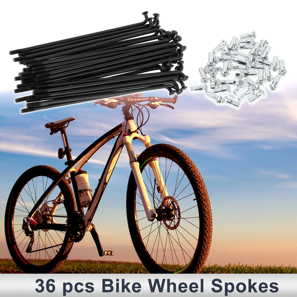 Bicycle Spokes Nipple 12G 110mm Carbon Steel Universal for Universal (2000–2025)