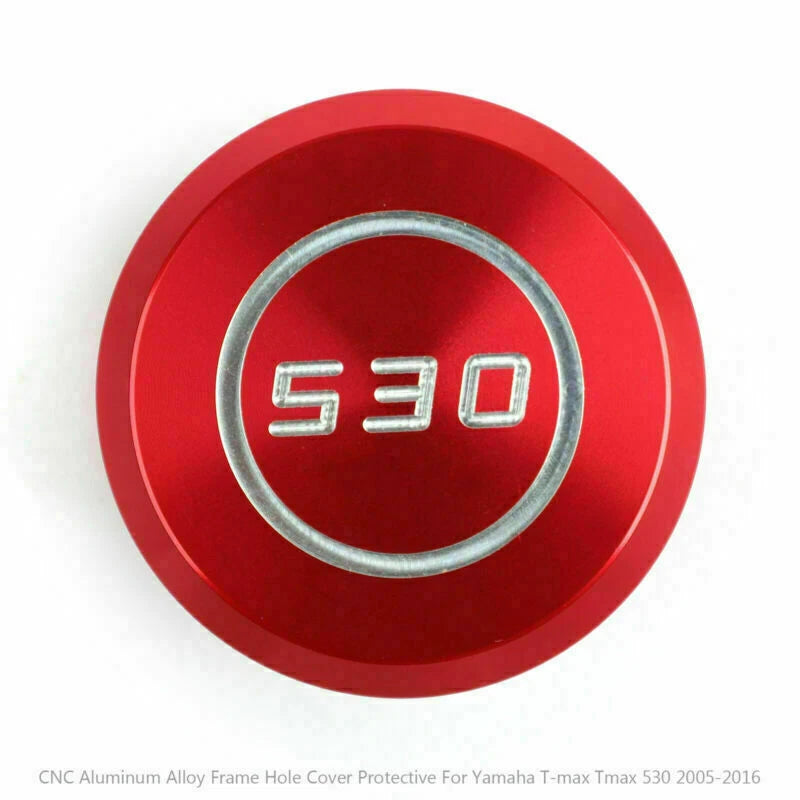 CNC Frame Hole Cover Guard for Yamaha T-Max 530 (2005–2016) - Red T9