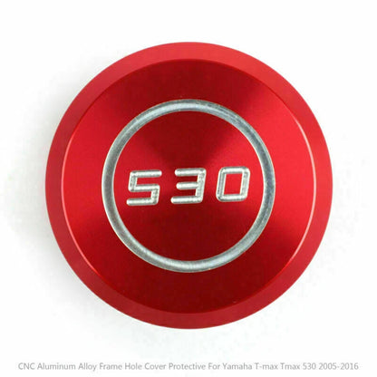 CNC Frame Hole Cover Guard for Yamaha T-Max 530 (2005–2016) - Red T9