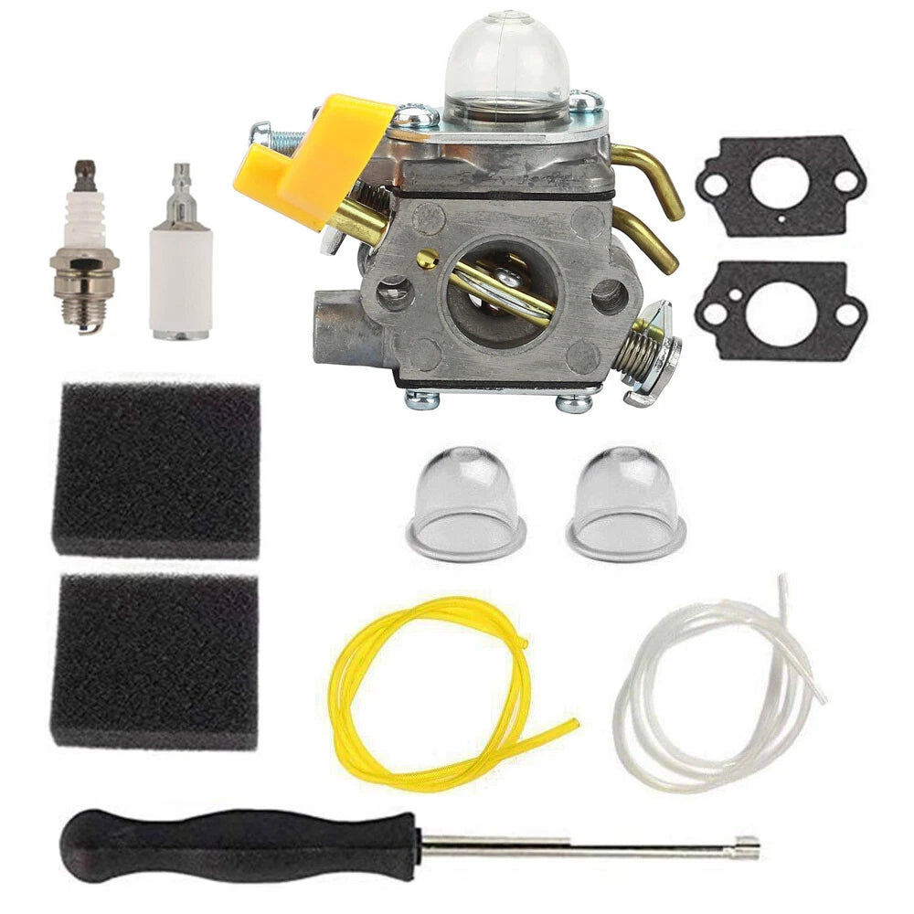 Carburetor Air Filter Kit for Homelite Ryobi Trimmer (26cc 30cc) C1U-H60 308054013