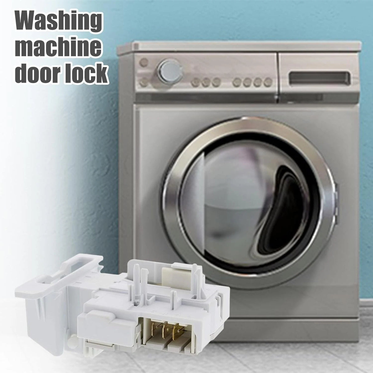 Replacement Door Lock for AC110V Laundry Appliances (Easy Install)