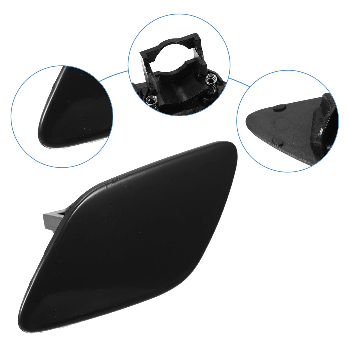 Front Bumper Headlight Washer Cover Cap Replacement for BMW 335i (2012–2018)