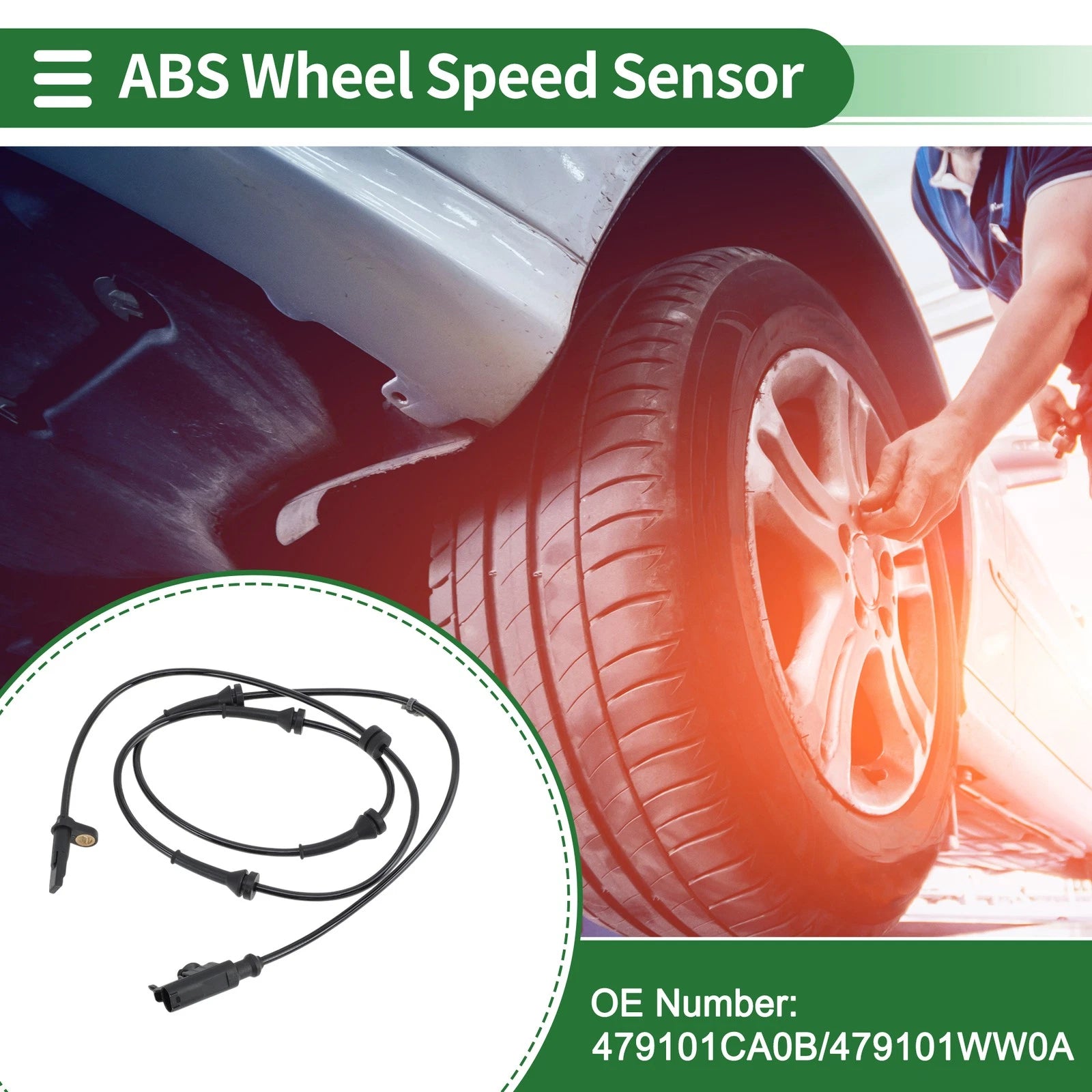 ABS Wheel Speed Sensor No. 479101CA0B for Infiniti FX50 (2008–2010)