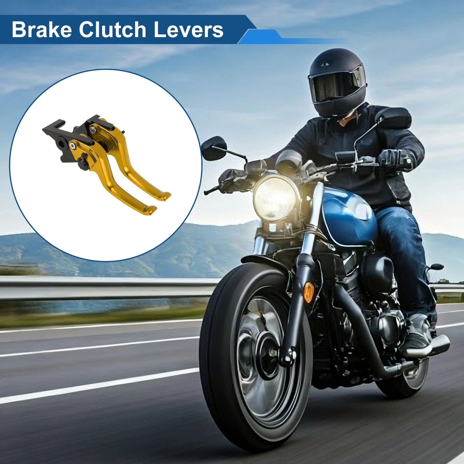 Adjustable Short Brake Clutch Lever Pair for Honda Monkey 125 (2019–2024)
