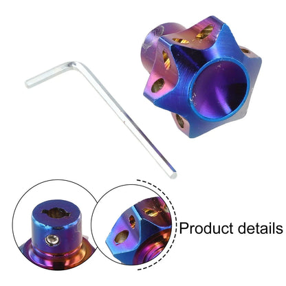 Aluminum Alloy Key Head Cover for Motorcycle (DIY, Burn Blue Decor)