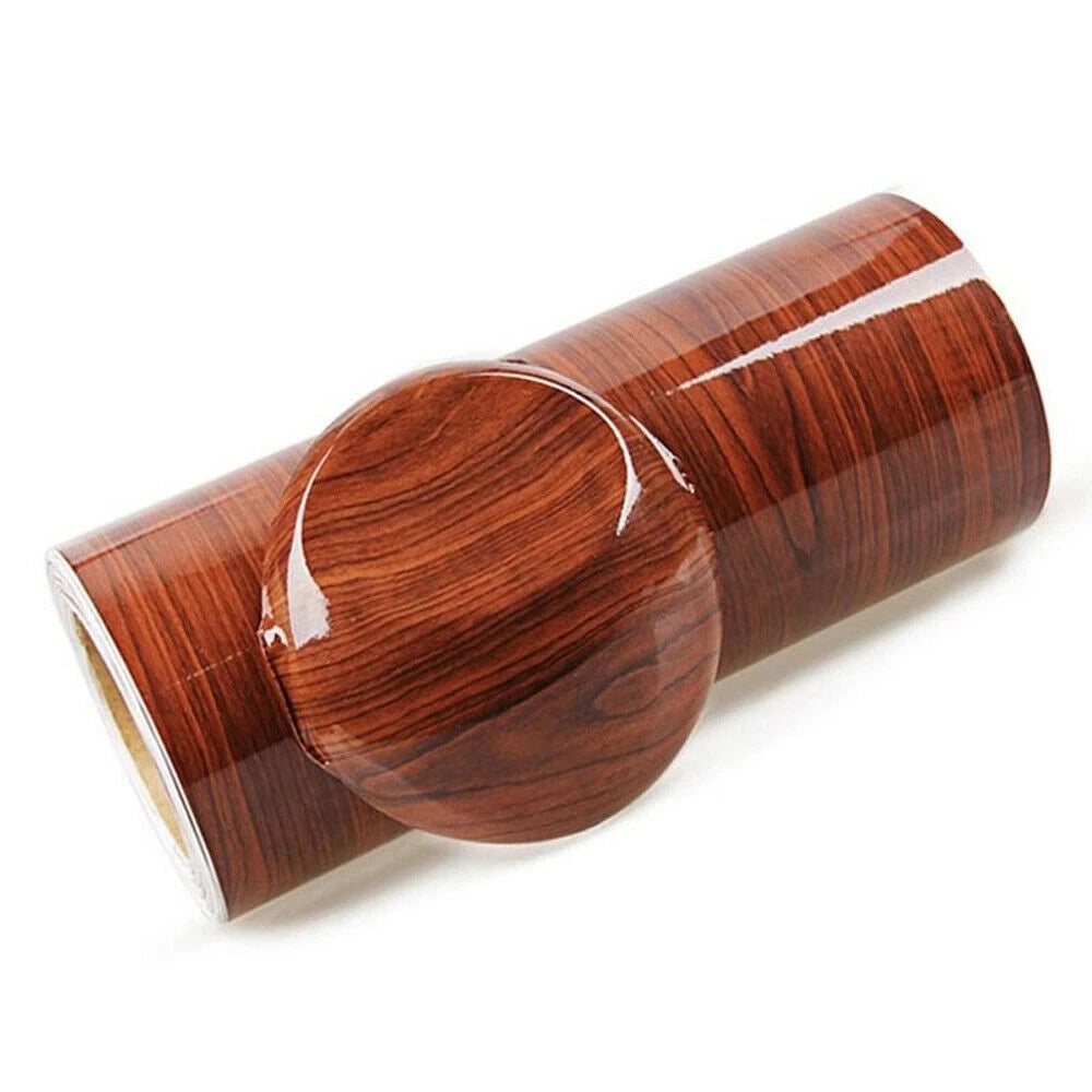 Wood Grain Textured Wrap Decal for Car Interior