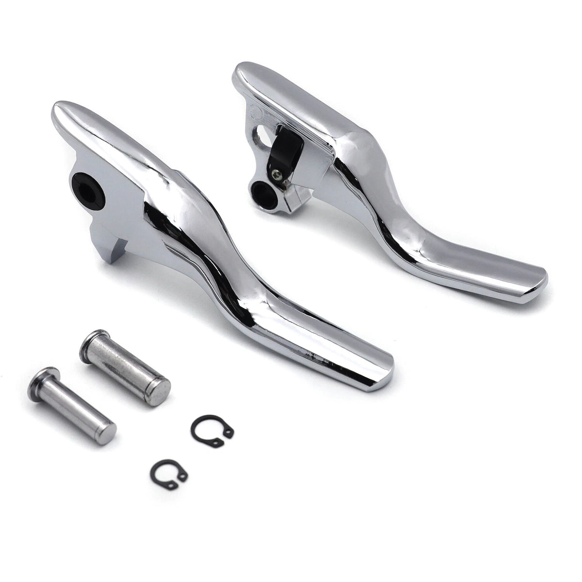 Chrome Smooth Shorty Brake Clutch Levers for Harley Touring Trike (2008–2013)