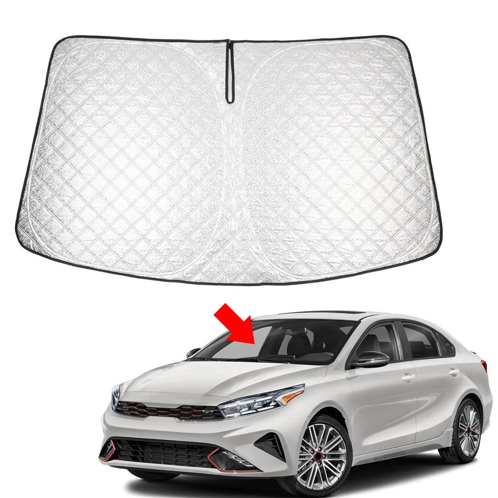 Folding Windshield Sun Shade for Kia Forte (2019–2024)