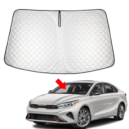Folding Windshield Sun Shade for Kia Forte (2019–2024)