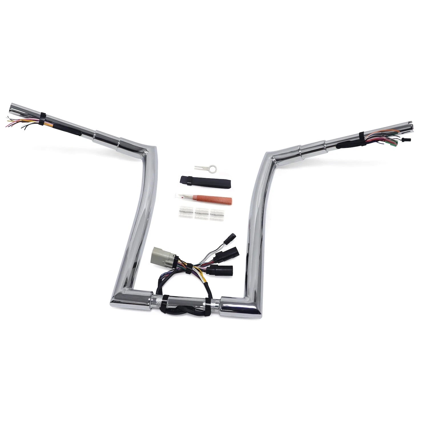 Chrome 16" Prewired Handlebar for Harley Road Glide (2008–2013)