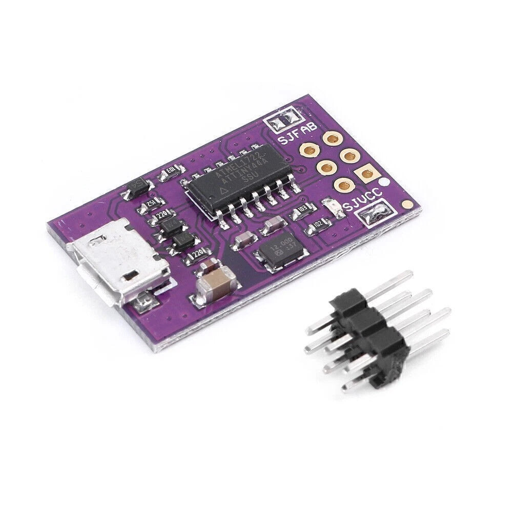 Micro USB Tiny AVR ISP Programmer Module for ATtiny44 (5V)