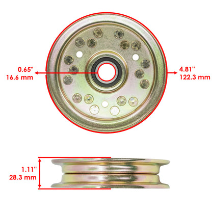 Idler Pulley and Bushing Replacement for Exmark EX20KC and EXS-18KO (2010–2018)