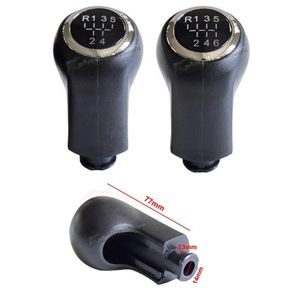 Black Leather Gear Shift Knob for Opel Vauxhall Zafira B (2005–2014)