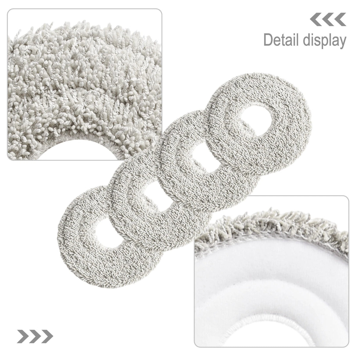 Cleaning Cloth Kit for Cecotec 11090 Vacuum Cleaner (4 Pieces)