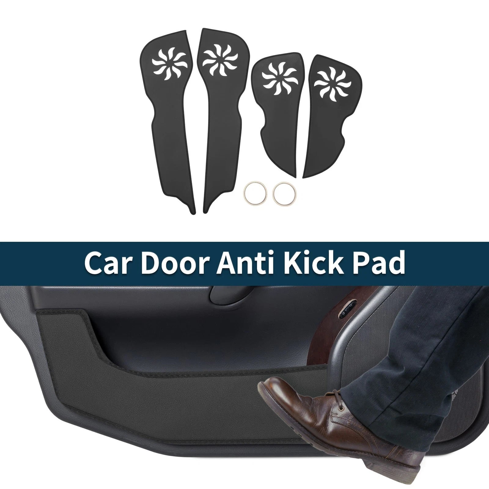 Door Anti Kick Pad Sticker Protector 1 Set for Hyundai Tucson (2006–2013)