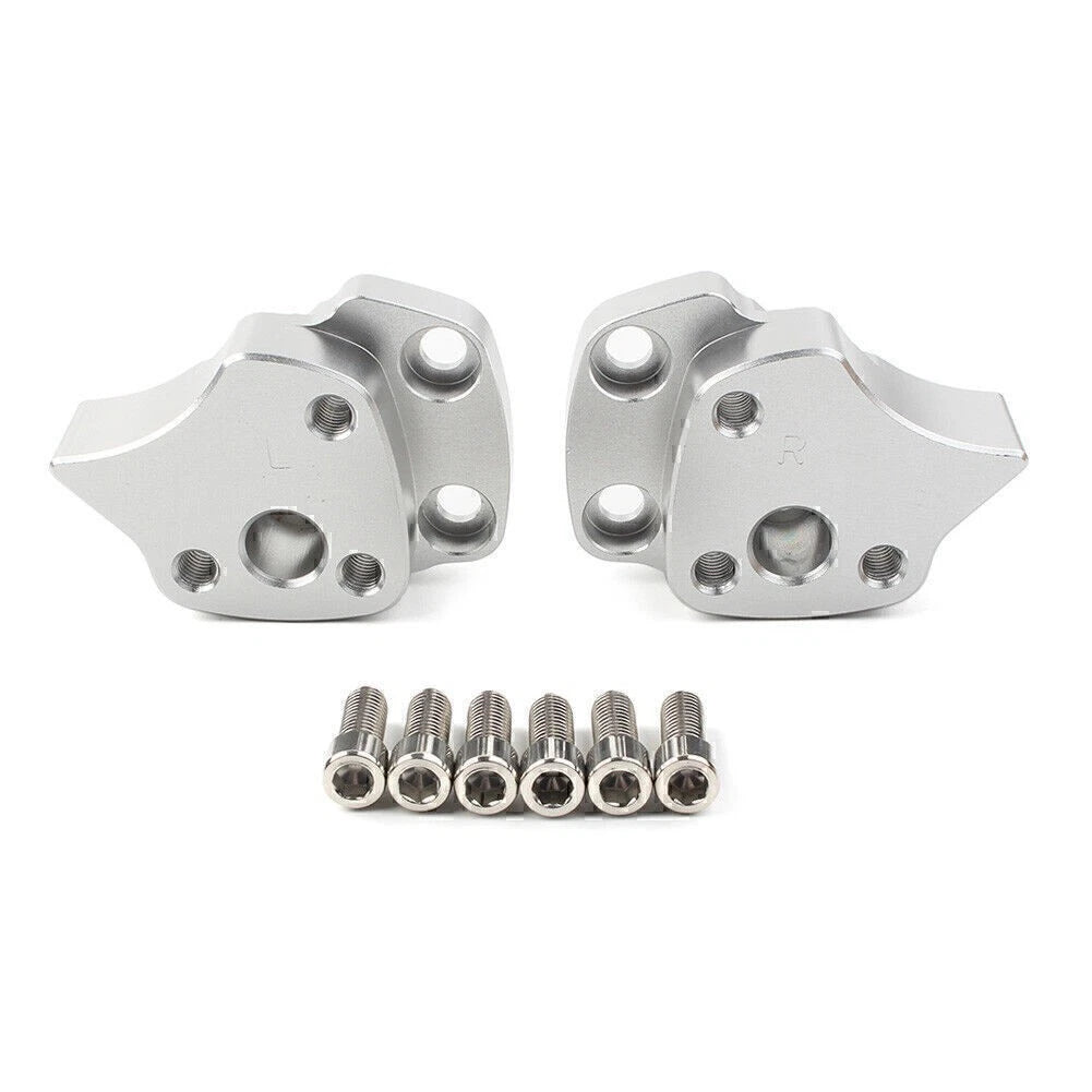Handlebar Riser Spacer for Yamaha FJR1300 (2001–2005) Aluminum Silver