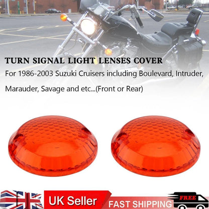 Turn Signal Light Lens Cover for Suzuki Intruder 1400 VX800 (T9)