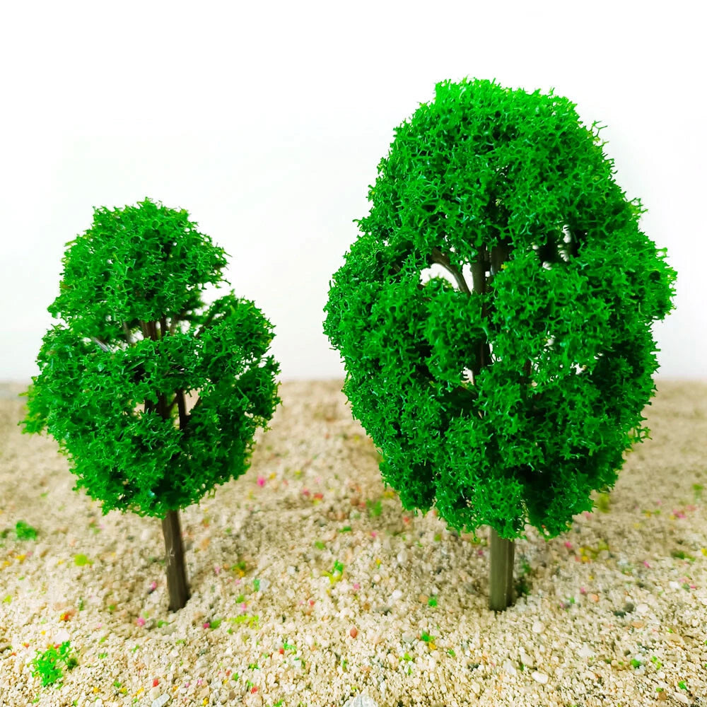 20pcs Mixed Model Trees for HO N Scale Train Railroad Scenery