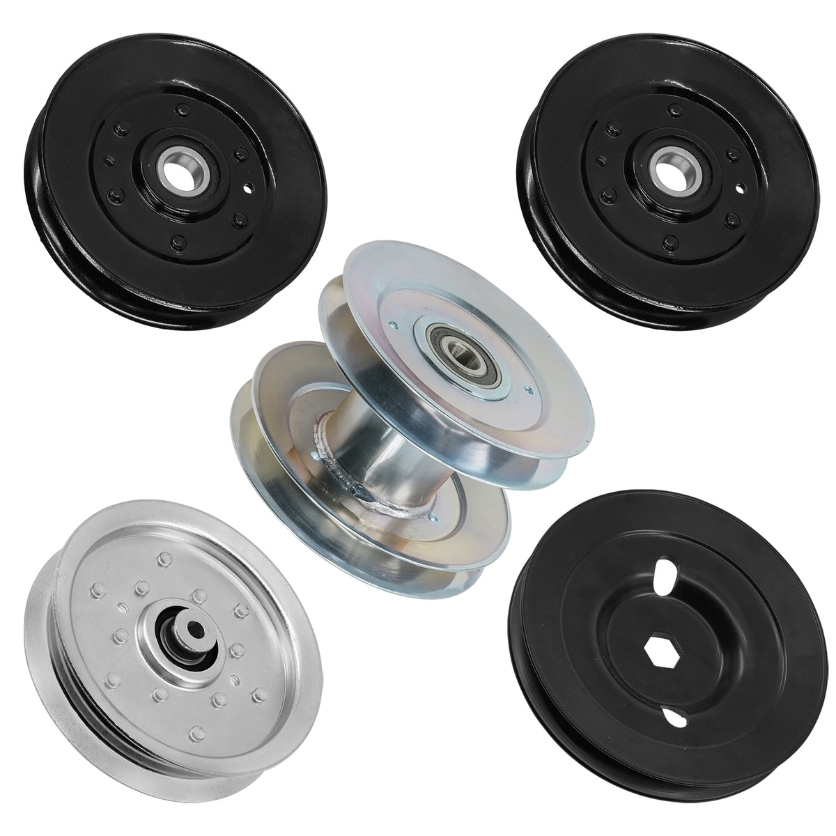 Deck Drive Pulleys Replacement Set for John Deere X330 X350 X354 X370 (42–48)