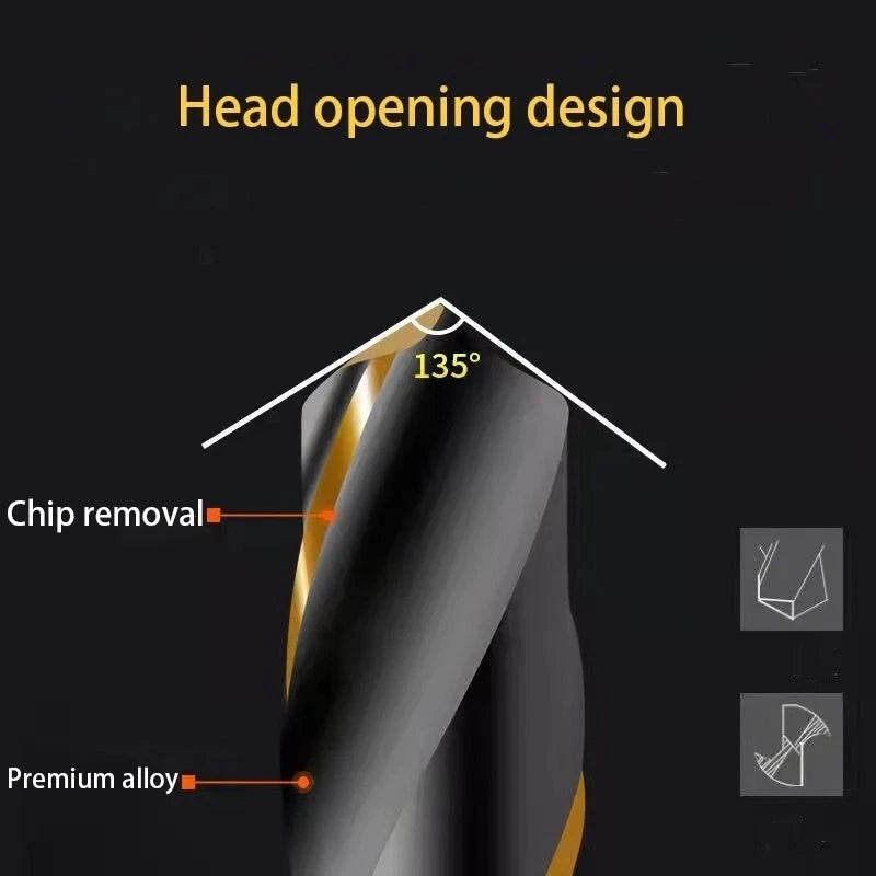 1Pcs HSS Drill Bit for Aluminium Wood 1/4" Hex Shank