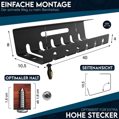 Under Desk Cable Tray for Organizing Cables (2010–2023)
