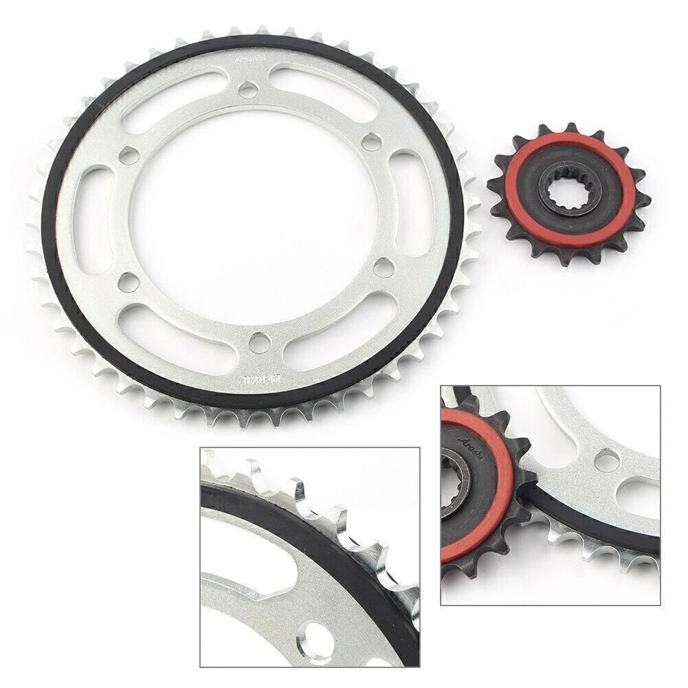 Rubber Cushion Front & Rear Sprocket Set for Yamaha XJ6 (2009–2015) BF204-16T 46T