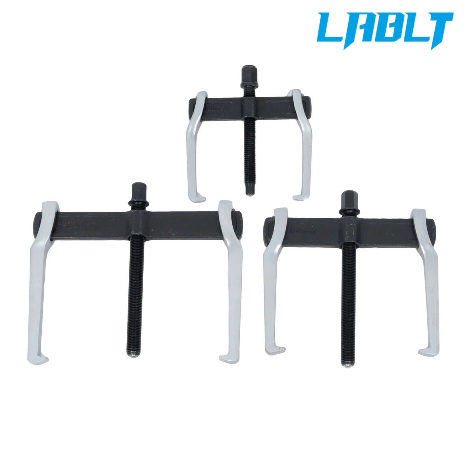 2X Adjustable Gear Puller Set for Universal Use (4'' 6'' 8'')