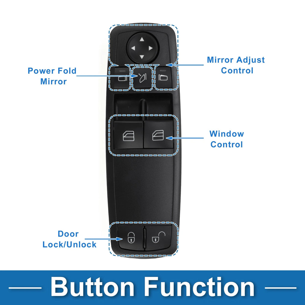 Power Window Switch Replacement for Mercedes-Benz A160 W168 (1997–2004)