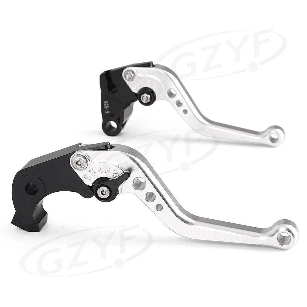 1 Pair Brake Clutch Levers for Kawasaki Ninja ZX6R Z1000 (2007–2013) Silver