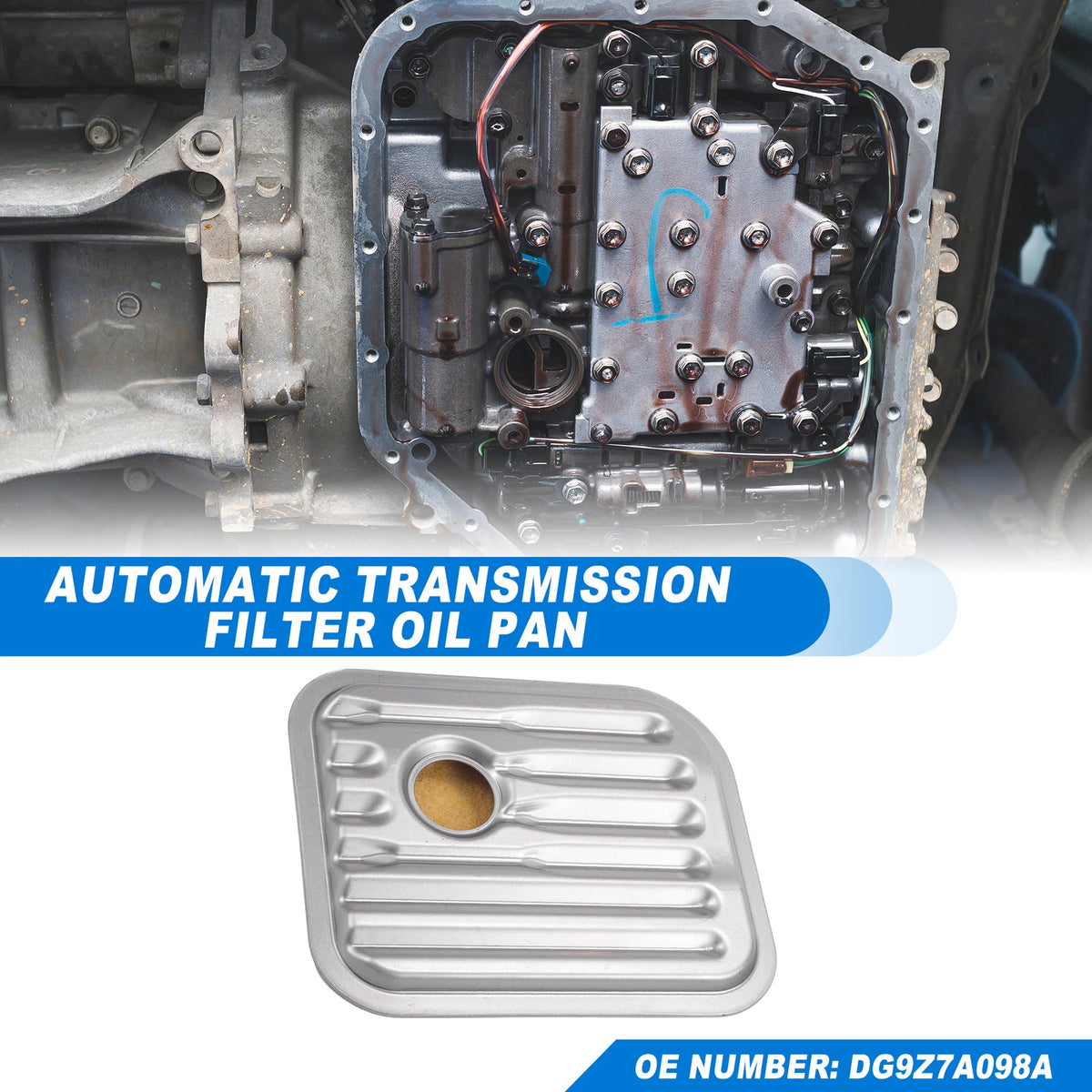 Transmission Fluid Filter Oil Pan for Ford Escape (2013–2019) DG9Z7A098A