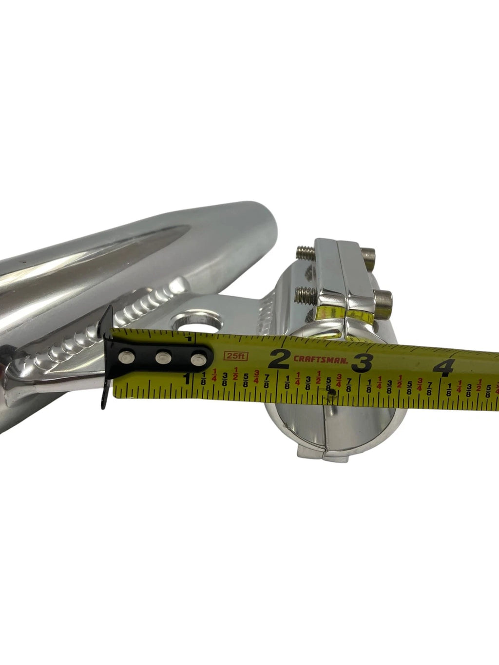 Tigress Silver Aluminum Rod Holder for 1.5" OD Pipe (Fixed Angled Mount)