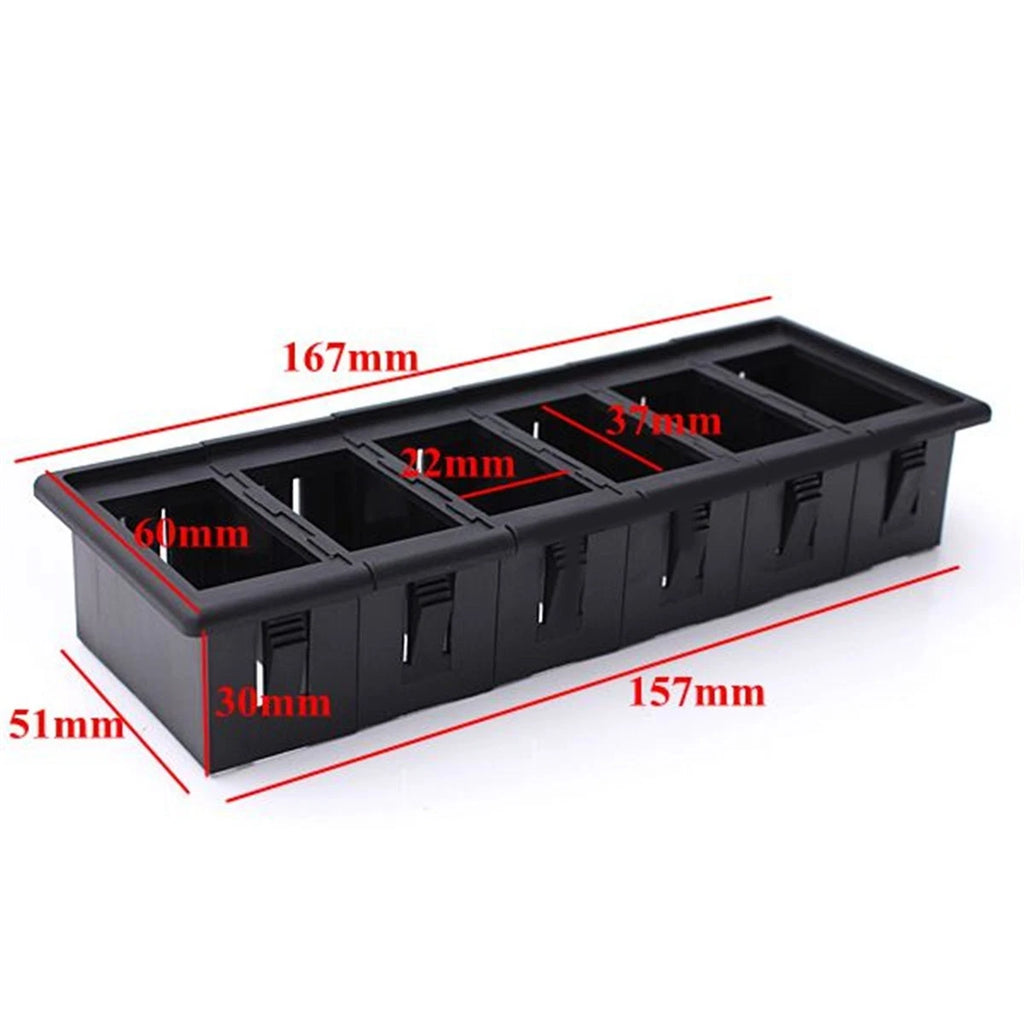 6 Gang Rocker Switch Panel Holder for Boat (Universal)