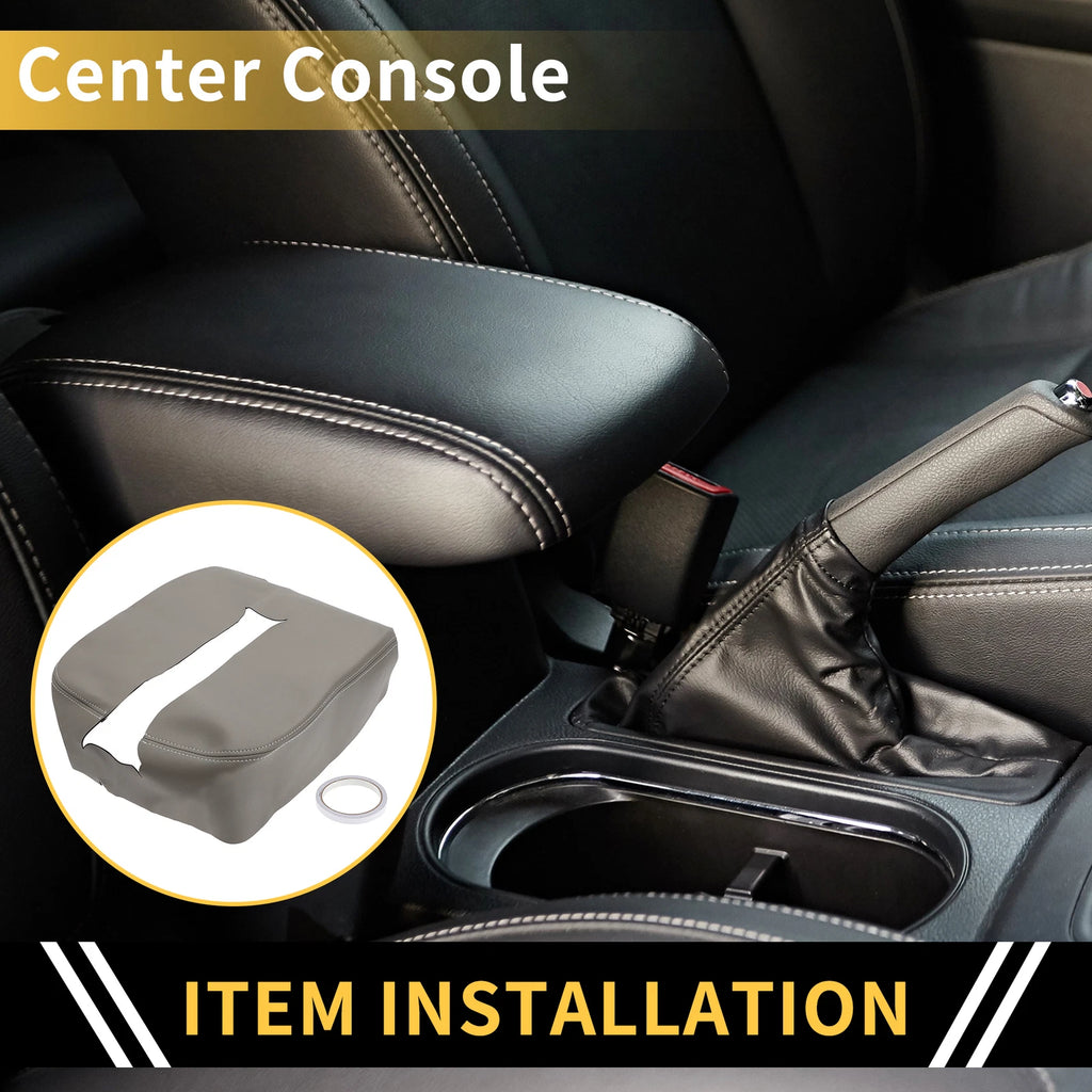 Armrest Protector for Chevrolet Silverado (Microfiber Leather, Grey)