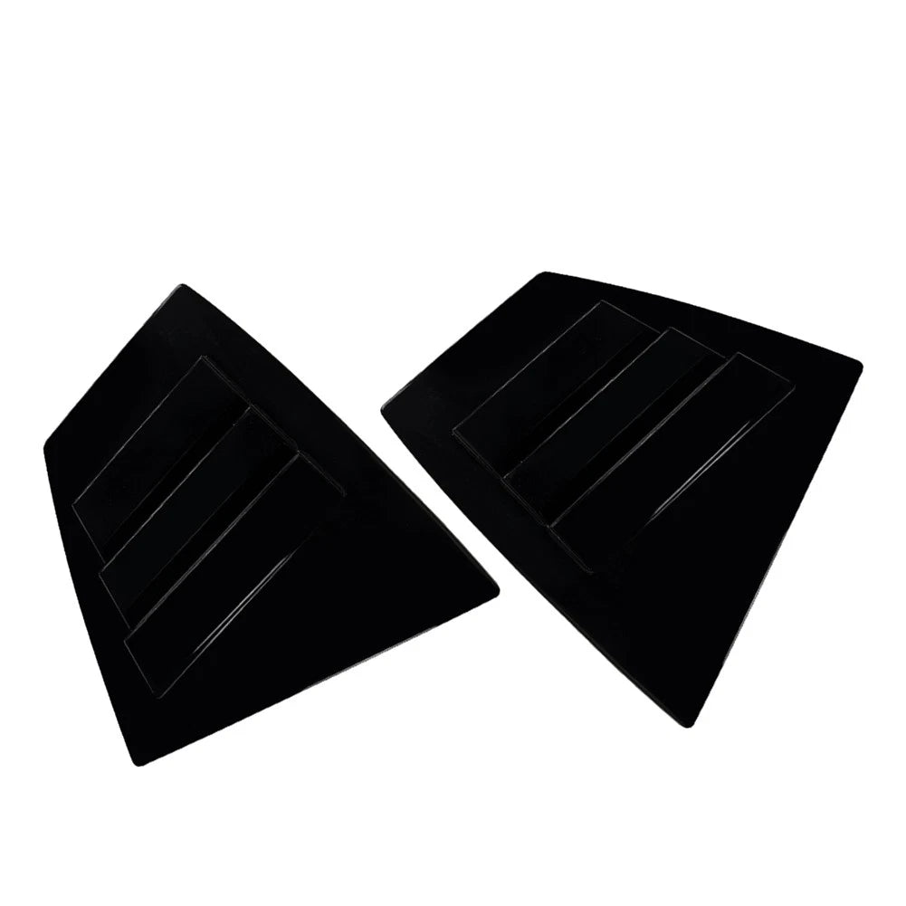 Black Rear Window Louvers for Subaru WRX STI (2014–2021)