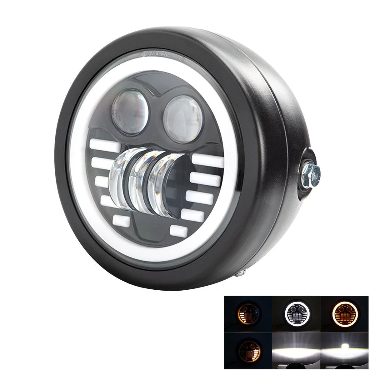 5.75" LED Headlight for Night Riding (6500K)