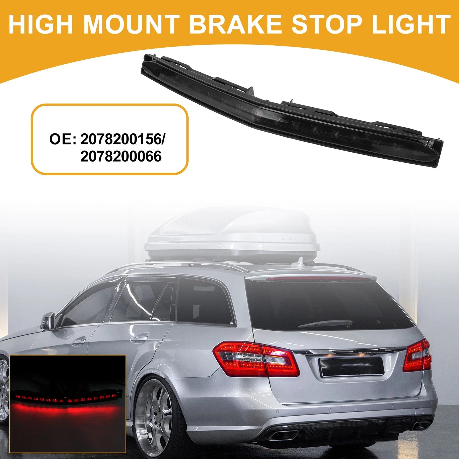 Third Brake Stop Light Replacement for Mercedes-Benz E550 (2012–2017)