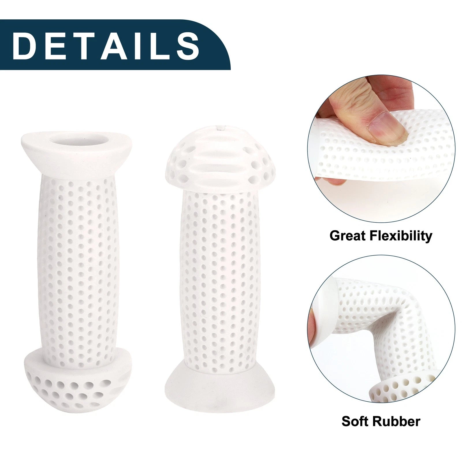 Handlebar Grip Covers 100mm Soft End Grips Protector for MTB Bike (1 Pair)
