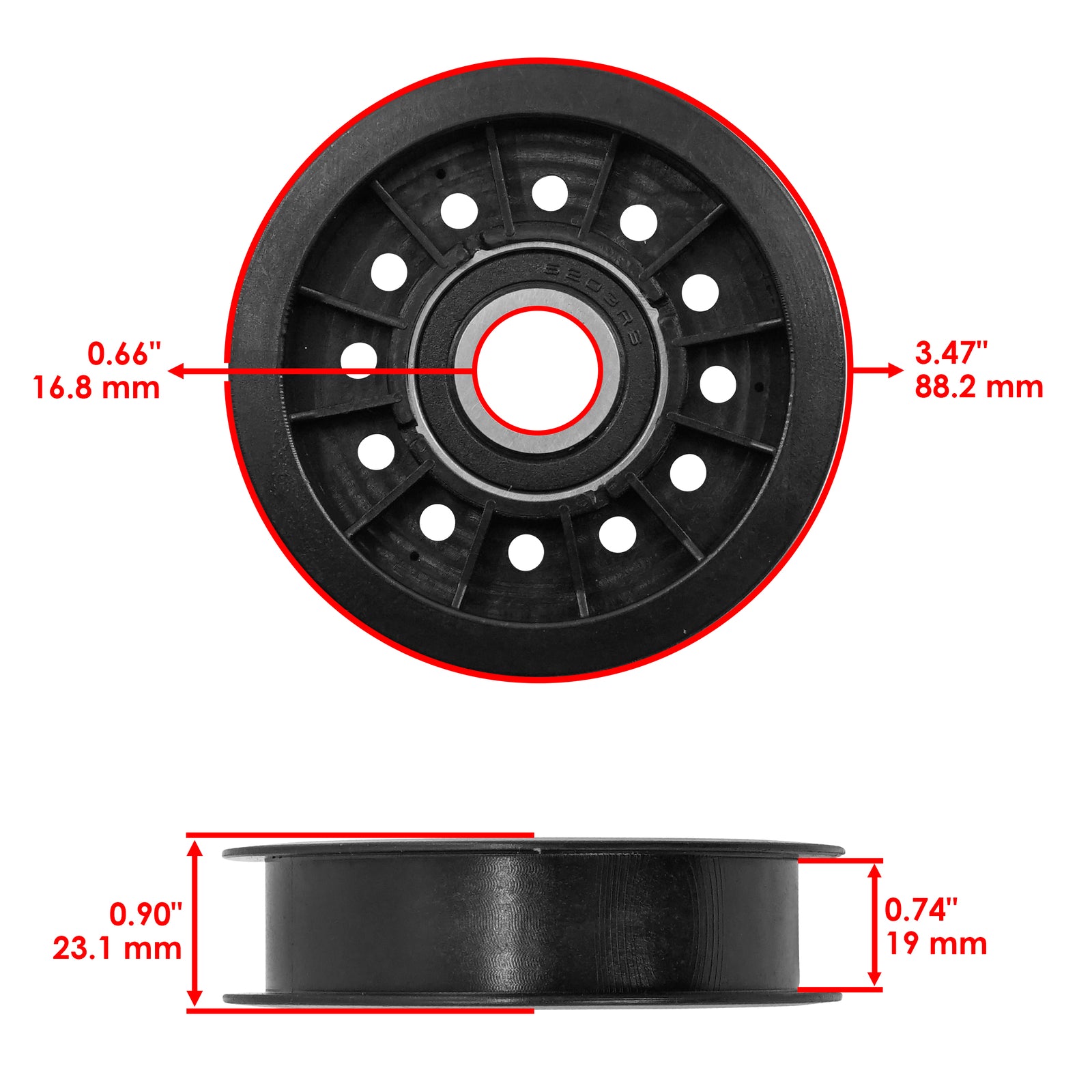 Drive Pulley Replacement for John Deere M146667 (2009–2019)
