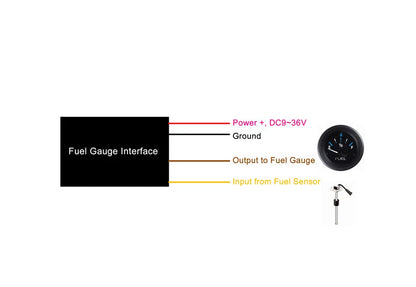 New Fuel Gauge Interface Module Ohm Range Converter Fit for Any Fuel Gauges