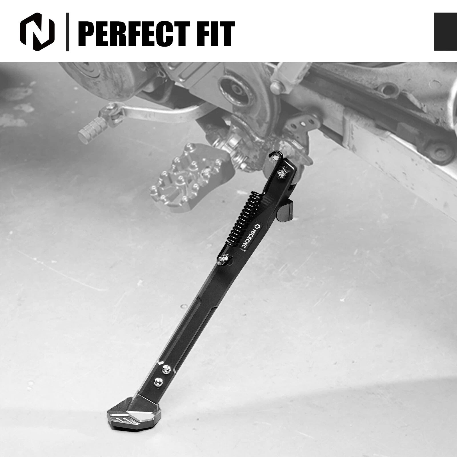 NICECNC Adjustable Kickstand for Suzuki DRZ400 E S SM (2000–2024)