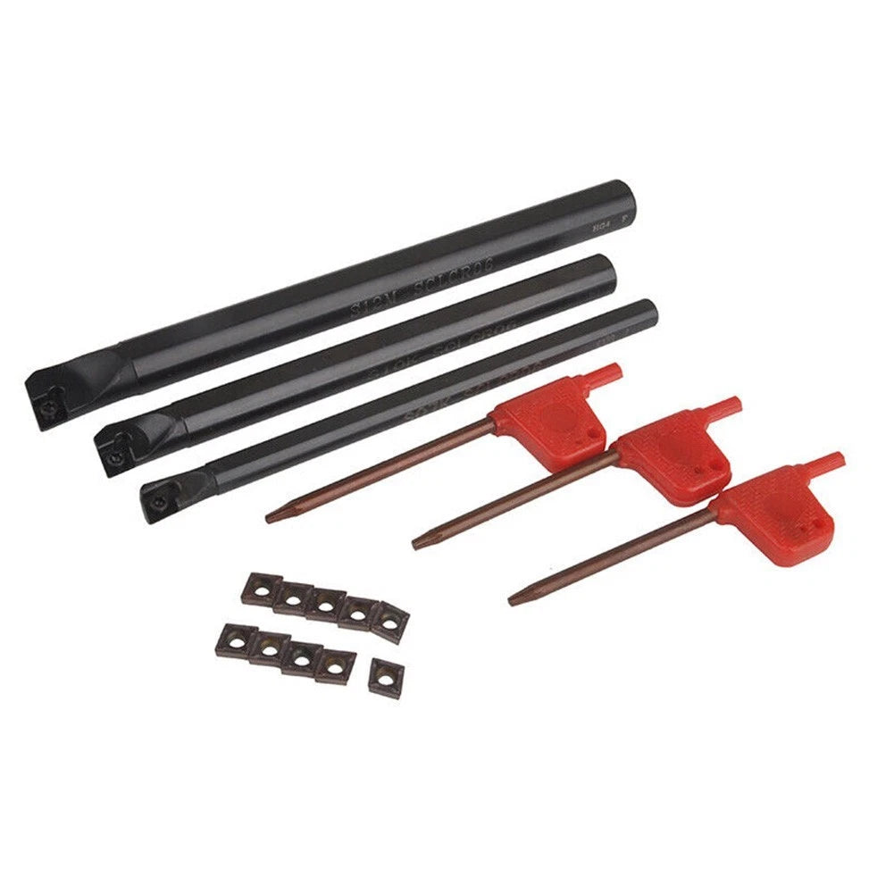 10pc Insert & Boring Bar Tool Set for Metalworking Solution