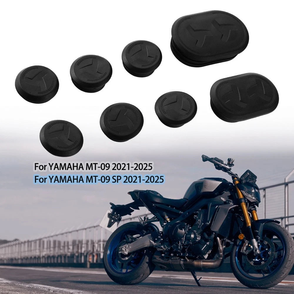 Frame Hole Cover Caps Plug for Yamaha MT-09 (2021–2025)