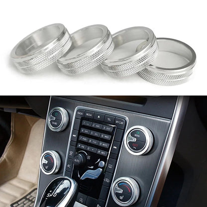Aluminum Alloy Air Conditioning Audio Knobs for Volvo